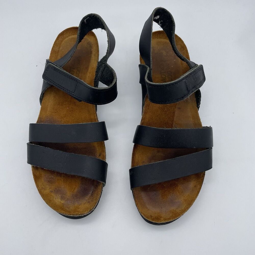 NAOT Kayla Israeli Sandals Women's US 8 / 39 Black Leather GorpCore Outdoors - Picture 16 of 16
